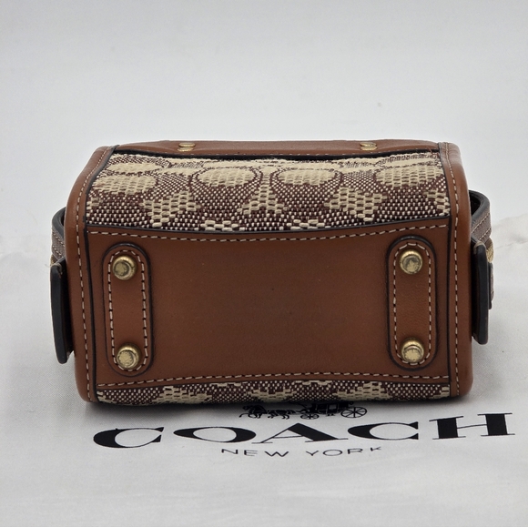 Coach 1941 Rogue Satchel 12 In Signature Jacquard , GUC - Picture 4 of 16